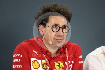 World © Octane Photographic Ltd. Formula 1 - Abu Dhabi GP – Friday FIA Team Press Conference. Mattia Binotto – Team Principal of Scuderia Ferrari. Yas Marina Circuit, Abu Dhabi, UAE. Friday 29th November 2019.