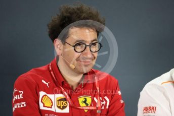 World © Octane Photographic Ltd. Formula 1 - Abu Dhabi GP – Friday FIA Team Press Conference. Mattia Binotto – Team Principal of Scuderia Ferrari. Yas Marina Circuit, Abu Dhabi, UAE. Friday 29th November 2019.