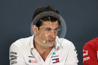 World © Octane Photographic Ltd. Formula 1 - Abu Dhabi GP – Friday FIA Team Press Conference. Toto Wolff - Executive Director & Head of Mercedes - Benz Motorsport. Yas Marina Circuit, Abu Dhabi, UAE. Friday 29th November 2019.