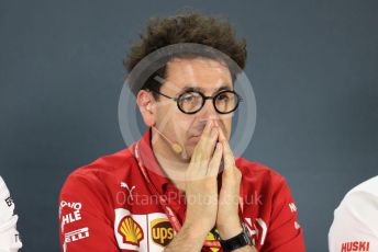 World © Octane Photographic Ltd. Formula 1 - Abu Dhabi GP – Friday FIA Team Press Conference. Mattia Binotto – Team Principal of Scuderia Ferrari. Yas Marina Circuit, Abu Dhabi, UAE. Friday 29th November 2019.