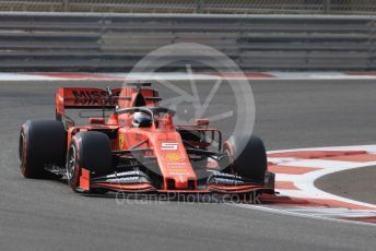 World © Octane Photographic Ltd. Formula 1 – Abu Dhabi Pirelli Tyre Test. Scuderia Ferrari SF90 – Sebastian Vettel. Yas Marina Circuit, Abu Dhabi, UAE. Tuesday 3rd December 2019.