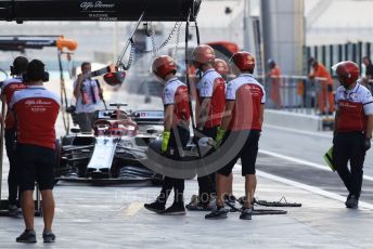 World © Octane Photographic Ltd. Formula 1 – Abu Dhabi Pirelli Tyre Test. Alfa Romeo Racing C38 – Kimi Raikkonen. Yas Marina Circuit, Abu Dhabi, UAE. Tuesday 3rd December 2019.