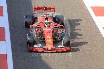 World © Octane Photographic Ltd. Formula 1 – Abu Dhabi Pirelli Tyre Test. Scuderia Ferrari SF90 – Sebastian Vettel. Yas Marina Circuit, Abu Dhabi, UAE. Tuesday 3rd December 2019.