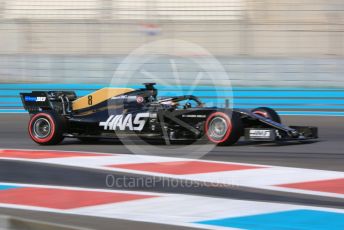 World © Octane Photographic Ltd. Formula 1 – Abu Dhabi Pirelli Tyre Test. Haas F1 Team VF19 – Roman Grosjean. Yas Marina Circuit, Abu Dhabi, UAE. Tuesday 3rd December 2019.