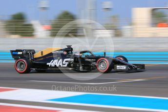 World © Octane Photographic Ltd. Formula 1 – Abu Dhabi Pirelli Tyre Test. Haas F1 Team VF19 – Roman Grosjean. Yas Marina Circuit, Abu Dhabi, UAE. Tuesday 3rd December 2019.