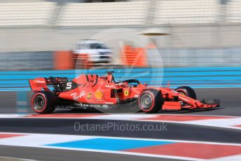 World © Octane Photographic Ltd. Formula 1 – Abu Dhabi Pirelli Tyre Test. Scuderia Ferrari SF90 – Sebastian Vettel. Yas Marina Circuit, Abu Dhabi, UAE. Tuesday 3rd December 2019.