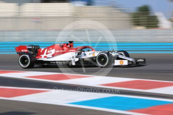 World © Octane Photographic Ltd. Formula 1 – Abu Dhabi Pirelli Tyre Test. Alfa Romeo Racing C38 – Kimi Raikkonen. Yas Marina Circuit, Abu Dhabi, UAE. Tuesday 3rd December 2019.