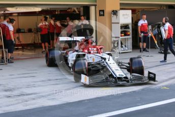 World © Octane Photographic Ltd. Formula 1 – Abu Dhabi Pirelli Tyre Test. Alfa Romeo Racing C38 – Kimi Raikkonen. Yas Marina Circuit, Abu Dhabi, UAE. Tuesday 3rd December 2019.