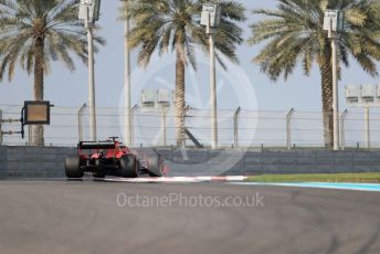 World © Octane Photographic Ltd. Formula 1 – Abu Dhabi Pirelli Tyre Test. Scuderia Ferrari SF90 – Sebastian Vettel. Yas Marina Circuit, Abu Dhabi, UAE. Tuesday 3rd December 2019.