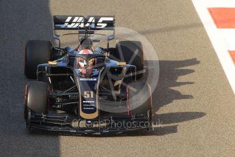 World © Octane Photographic Ltd. Formula 1 – Abu Dhabi Pirelli Tyre Test. Haas F1 Team VF19 – Pietro Fittipaldi. Yas Marina Circuit, Abu Dhabi, UAE. Wednesday 4th December 2019.