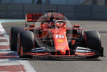 World © Octane Photographic Ltd. Formula 1 – Abu Dhabi Pirelli Tyre Test. Scuderia Ferrari SF90 – Charles Leclerc. Yas Marina Circuit, Abu Dhabi, UAE. Wednesday 4th December 2019.