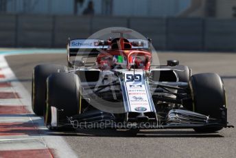 World © Octane Photographic Ltd. Formula 1 – Abu Dhabi Pirelli Tyre Test. Alfa Romeo Racing C38 – Antonio Giovinazzi. Yas Marina Circuit, Abu Dhabi, UAE. Wednesday 4th December 2019.
