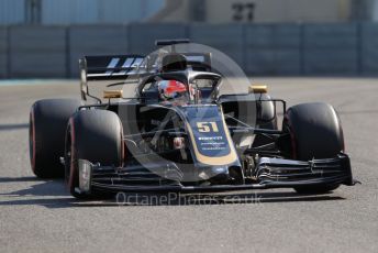 World © Octane Photographic Ltd. Formula 1 – Abu Dhabi Pirelli Tyre Test. Haas F1 Team VF19 – Pietro Fittipaldi. Yas Marina Circuit, Abu Dhabi, UAE. Wednesday 4th December 2019.