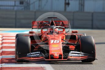 World © Octane Photographic Ltd. Formula 1 – Abu Dhabi Pirelli Tyre Test. Scuderia Ferrari SF90 – Charles Leclerc. Yas Marina Circuit, Abu Dhabi, UAE. Wednesday 4th December 2019.
