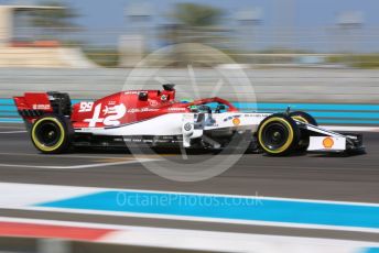 World © Octane Photographic Ltd. Formula 1 – Abu Dhabi Pirelli Tyre Test. Alfa Romeo Racing C38 – Antonio Giovinazzi. Yas Marina Circuit, Abu Dhabi, UAE. Wednesday 4th December 2019.