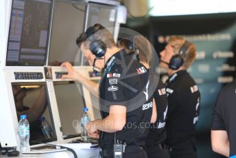 World © Octane Photographic Ltd. Formula 1 – Abu Dhabi Pirelli Tyre Test. ROKiT Williams Racing technical team examine the car data. Yas Marina Circuit, Abu Dhabi, UAE. Wednesday 4th December 2019.