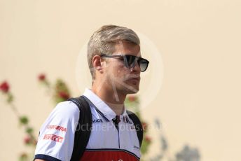 World © Octane Photographic Ltd. Formula 1 - Abu Dhabi GP - Paddock. Marcus Ericsson – Brand Ambassador Alfa Romeo Racing. Yas Marina Circuit, Abu Dhabi, UAE. Thursday 28th November 2019.