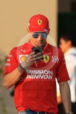 World © Octane Photographic Ltd. Formula 1 – Abu Dhabi GP - Paddock. Scuderia Ferrari SF90 – Charles Leclerc. Yas Marina Circuit, Abu Dhabi, UAE. Thursday 28th November 2019.