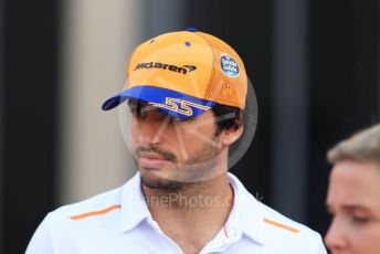 World © Octane Photographic Ltd. Formula 1 – Abu Dhabi GP - Paddock. McLaren MCL34 – Carlos Sainz. Yas Marina Circuit, Abu Dhabi, UAE. Thursday 28th November 2019.