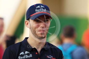 World © Octane Photographic Ltd. Formula 1 – Abu Dhabi GP - Paddock. Scuderia Toro Rosso STR14 – Pierre Gasly. Yas Marina Circuit, Abu Dhabi, UAE. Thursday 28th November 2019.