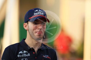 World © Octane Photographic Ltd. Formula 1 – Abu Dhabi GP - Paddock. Scuderia Toro Rosso STR14 – Pierre Gasly. Yas Marina Circuit, Abu Dhabi, UAE. Thursday 28th November 2019.