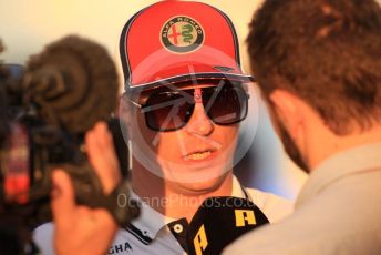 World © Octane Photographic Ltd. Formula 1 – Abu Dhabi GP - Paddock. Alfa Romeo Racing C38 – Kimi Raikkonen. Yas Marina Circuit, Abu Dhabi, UAE. Thursday 28th November 2019.