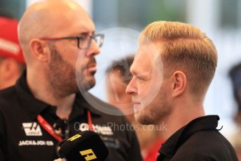 World © Octane Photographic Ltd. Formula 1 – Abu Dhabi GP - Paddock. Haas F1 Team VF19 – Kevin Magnussen. Yas Marina Circuit, Abu Dhabi, UAE. Thursday 28th November 2019.