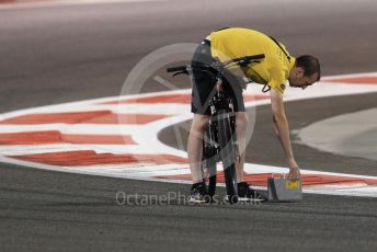 World © Octane Photographic Ltd. Formula 1 – Abu Dhabi GP - Track Walk. Renault Sport F1 Team track check. Yas Marina Circuit, Abu Dhabi, UAE. Thursday 28th November 2019.