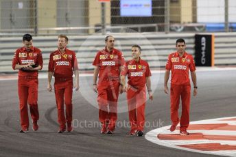 World © Octane Photographic Ltd. Formula 1 – Abu Dhabi GP - Track Walk. Scuderia Ferrari Technical Team. Yas Marina Circuit, Abu Dhabi, UAE. Thursday 28th November 2019.