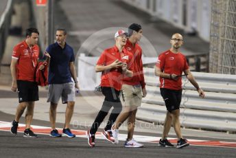 World © Octane Photographic Ltd. Formula 1 – Abu Dhabi GP - Track Walk. Prema Powerteam - Mick Schumacher and Sean Galeal. Yas Marina Circuit, Abu Dhabi, UAE. Thursday 28th November 2019.