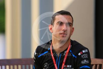 World © Octane Photographic Ltd. Formula 1 – Abu Dhabi GP - Paddock. ROKiT Williams Racing FW 42 - Nicholas Latifi. Yas Marina Circuit, Abu Dhabi, UAE. Thursday 28th November 2019.