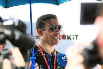 World © Octane Photographic Ltd. Formula 1 – Abu Dhabi GP - Paddock. ROKiT Williams Racing FW 42 - Nicholas Latifi. Yas Marina Circuit, Abu Dhabi, UAE. Thursday 28th November 2019.