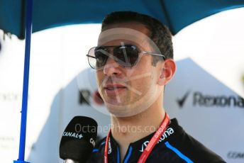 World © Octane Photographic Ltd. Formula 1 – Abu Dhabi GP - Paddock. ROKiT Williams Racing FW 42 - Nicholas Latifi. Yas Marina Circuit, Abu Dhabi, UAE. Thursday 28th November 2019.