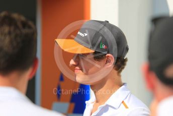 World © Octane Photographic Ltd. Formula 1 – Abu Dhabi GP - Paddock. McLaren MCL34 – Lando Norris. Yas Marina Circuit, Abu Dhabi, UAE. Thursday 28th November 2019.