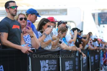 World © Octane Photographic Ltd. Formula 1 – Abu Dhabi GP - Paddock. Mercedes fans in the pitlane. Yas Marina Circuit, Abu Dhabi, UAE. Thursday 28th November 2019.