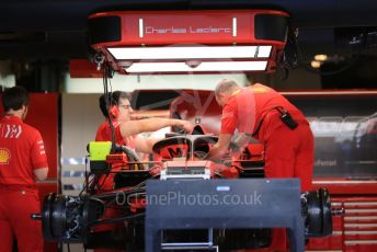 World © Octane Photographic Ltd. Formula 1 – Abu Dhabi GP - Paddock. Scuderia Ferrari SF90 – Charles Leclerc. Yas Marina Circuit, Abu Dhabi, UAE. Thursday 28th November 2019.