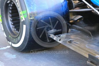 World © Octane Photographic Ltd. Formula 1 – Abu Dhabi GP - Scrutineering. ROKiT Williams Racing FW 42 – George Russell. Yas Marina Circuit, Abu Dhabi, UAE. Thursday 28th November 2019.