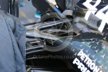 World © Octane Photographic Ltd. Formula 1 – Abu Dhabi GP - Scrutineering. Mercedes AMG Petronas Motorsport AMG F1 W10 EQ Power+ - Lewis Hamilton. Yas Marina Circuit, Abu Dhabi, UAE. Thursday 28th November 2019.