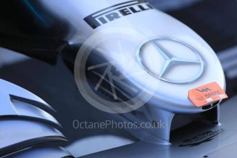 World © Octane Photographic Ltd. Formula 1 – Abu Dhabi GP - Scrutineering. Mercedes AMG Petronas Motorsport AMG F1 W10 EQ Power+ - Lewis Hamilton. Yas Marina Circuit, Abu Dhabi, UAE. Thursday 28th November 2019.