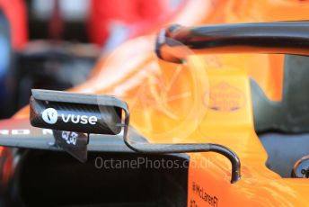 World © Octane Photographic Ltd. Formula 1 – Abu Dhabi GP - Scrutineering. McLaren MCL34 – Carlos Sainz. Yas Marina Circuit, Abu Dhabi, UAE. Thursday 28th November 2019.