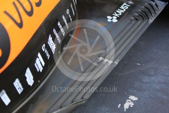 World © Octane Photographic Ltd. Formula 1 – Abu Dhabi GP - Scrutineering. McLaren MCL34 – Carlos Sainz. Yas Marina Circuit, Abu Dhabi, UAE. Thursday 28th November 2019.