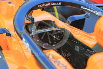 World © Octane Photographic Ltd. Formula 1 – Abu Dhabi GP - Scrutineering. McLaren MCL34 – Carlos Sainz. Yas Marina Circuit, Abu Dhabi, UAE. Thursday 28th November 2019.