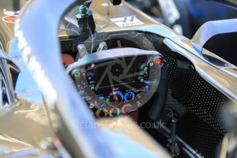 World © Octane Photographic Ltd. Formula 1 – Abu Dhabi GP - Scrutineering. Haas F1 Team VF19 – Romain Grosjean. Yas Marina Circuit, Abu Dhabi, UAE. Thursday 28th November 2019.