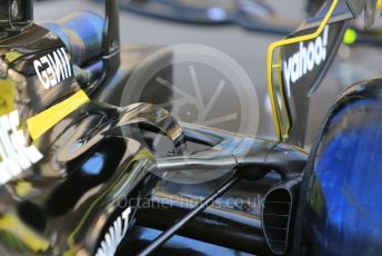 World © Octane Photographic Ltd. Formula 1 – Abu Dhabi GP - Scrutineering. Renault Sport F1 Team RS19 – Nico Hulkenberg. Yas Marina Circuit, Abu Dhabi, UAE. Thursday 28th November 2019.