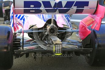 World © Octane Photographic Ltd. Formula 1 – Abu Dhabi GP - Scrutineering. SportPesa Racing Point RP19 - Sergio Perez. Yas Marina Circuit, Abu Dhabi, UAE. Thursday 28th November 2019.