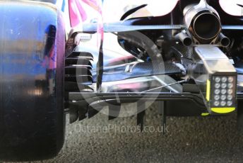 World © Octane Photographic Ltd. Formula 1 – Abu Dhabi GP - Scrutineering. SportPesa Racing Point RP19 - Sergio Perez. Yas Marina Circuit, Abu Dhabi, UAE. Thursday 28th November 2019.