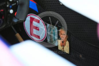 World © Octane Photographic Ltd. Formula 1 – Abu Dhabi GP - Scrutineering. SportPesa Racing Point RP19 - Sergio Perez. Yas Marina Circuit, Abu Dhabi, UAE. Thursday 28th November 2019.