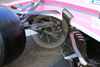 World © Octane Photographic Ltd. Formula 1 – Abu Dhabi GP - Scrutineering. SportPesa Racing Point RP19 - Sergio Perez. Yas Marina Circuit, Abu Dhabi, UAE. Thursday 28th November 2019.