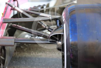 World © Octane Photographic Ltd. Formula 1 – Abu Dhabi GP - Scrutineering. SportPesa Racing Point RP19 - Sergio Perez. Yas Marina Circuit, Abu Dhabi, UAE. Thursday 28th November 2019.