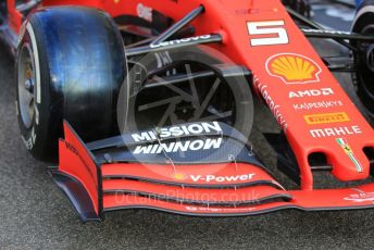 World © Octane Photographic Ltd. Formula 1 – Abu Dhabi GP - Scrutineering. Scuderia Ferrari SF90 – Sebastian Vettel. Yas Marina Circuit, Abu Dhabi, UAE. Thursday 28th November 2019.